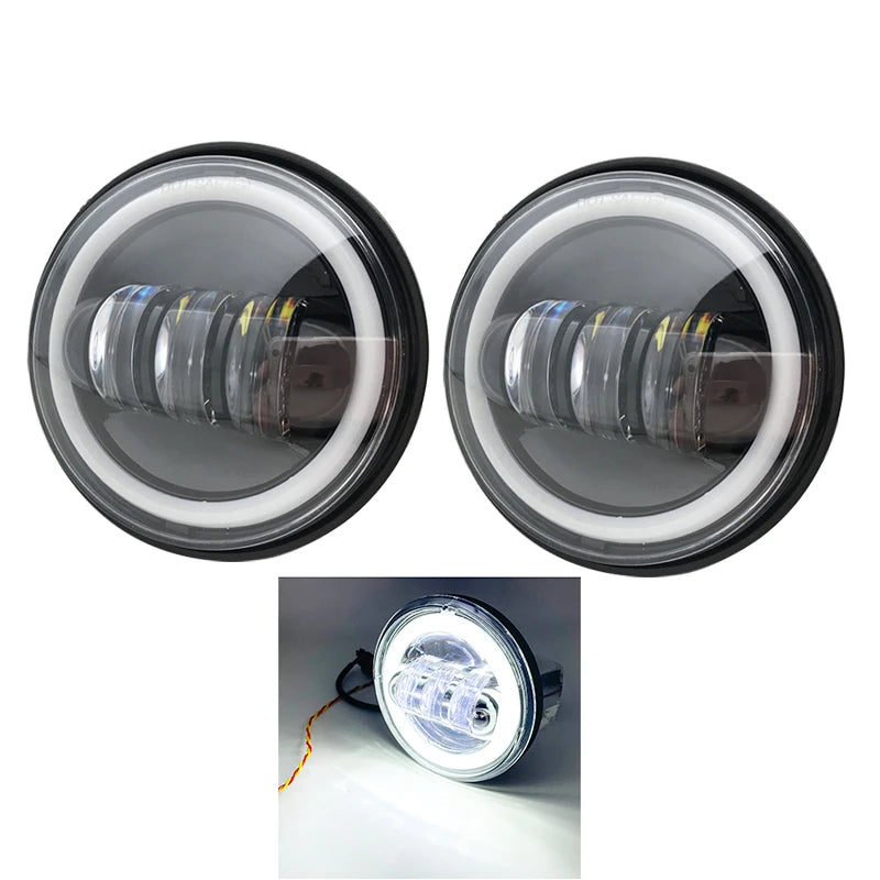 Phares additionnels LED et supports pour Harley Touring - vue 9