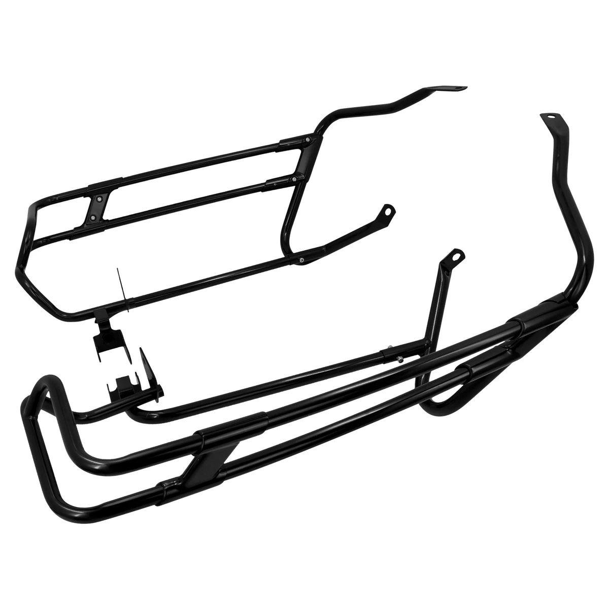 Kit noir de support et arceau de protection pour sacoches d'une Harley-Davidson Touring - vue 3