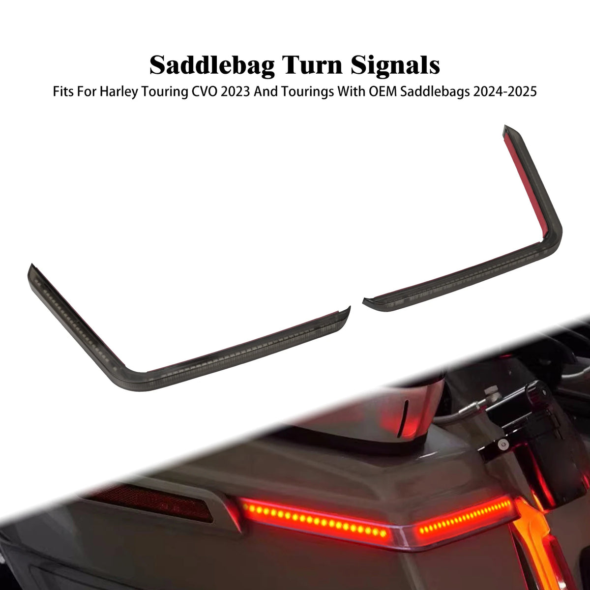 Feux LED de Sacoche (Position/Stop/Clignotant) - Harley-Davidson Touring CVO 2023, Touring avec Sacoches d'Origine 2024-2025 – photo 8/8