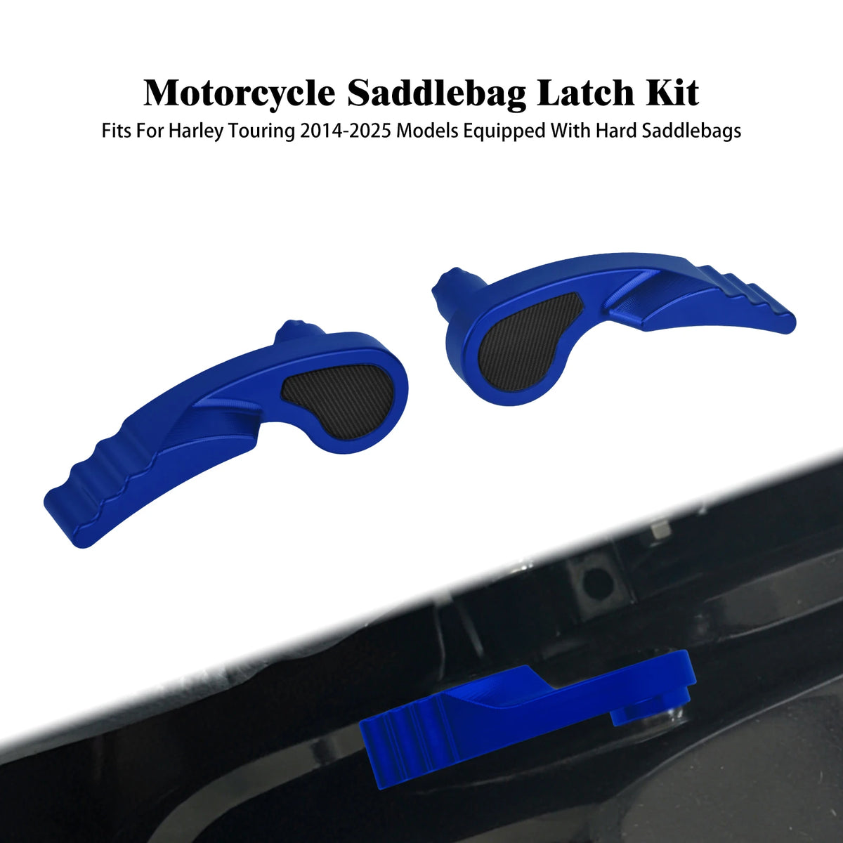 Fermoir de sacoche chromé pour Harley-Davidson Touring - vue 12