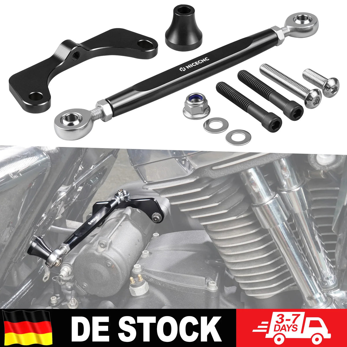 Stabilisateur de Cadre Moteur M8 - Harley-Davidson Road Glide, CVO Road Glide, Road King, Street Glide 2017-2025 – photo 1/8