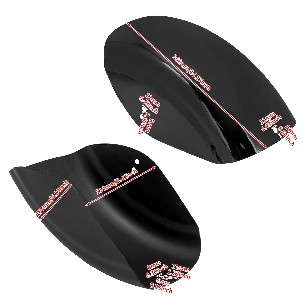 Garde-boue arrière court style bobber pour Harley Sportster - vue 6