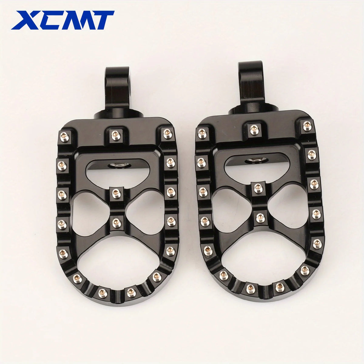 Repose-pieds larges type MX avec pontets de sélecteur pour Harley-Davidson Sportster XL883/1200, Dyna & Softail – photo 4/6