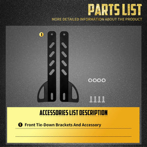 Supports avant d'arrimage (tie down) - Harley Softail 2000-2024, Breakout, Fat Boy, Standard, Slim FLFB, FXBB – photo 6/8