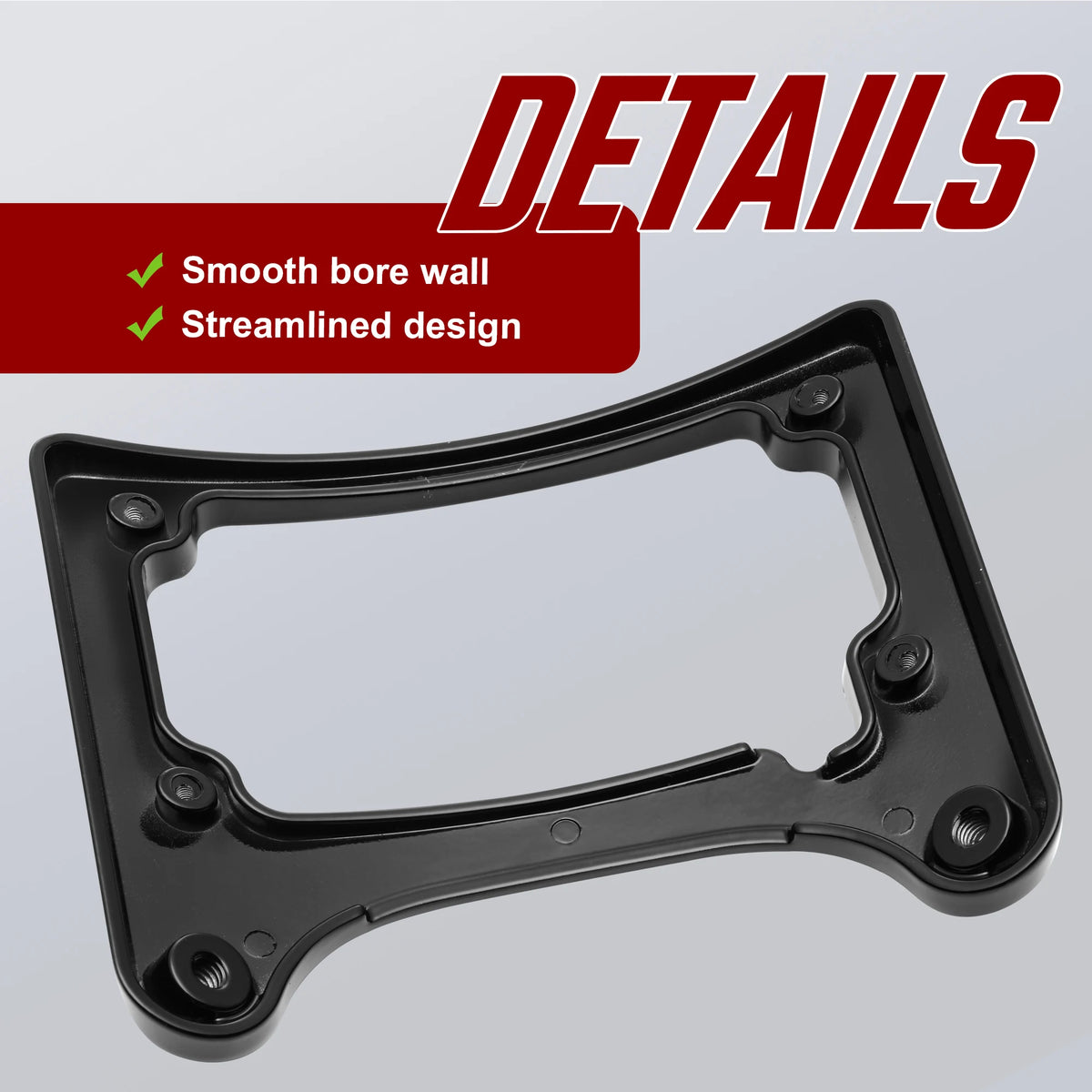 Support de plaque d'immatriculation avec feu stop LED intégré pour Harley-Davidson Street Glide, Road Glide 2014-2023 – photo 4/7