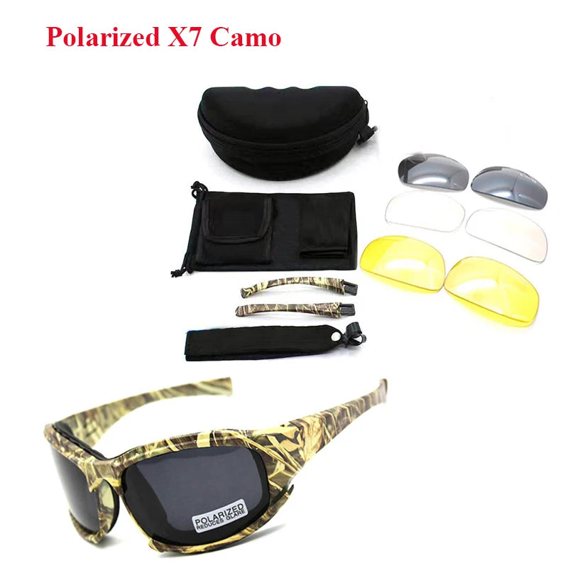 Lunettes tactiques camouflage avec verres interchangeables pour moto - vue 10