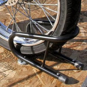 Cale-roue avant tubulaire pour moto Harley - vue 2