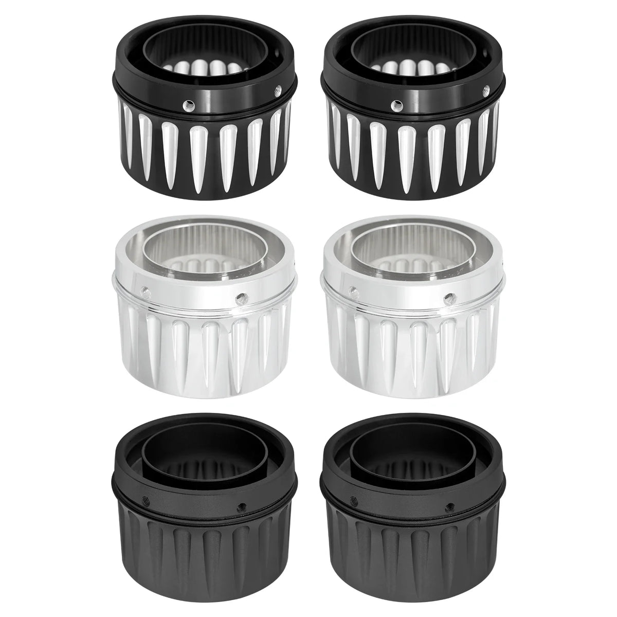 Embouts de silencieux 4,4" aluminium pour Harley Touring - vue 2