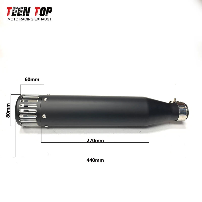 Silencieux rétro inox pour Harley Sportster - vue 3