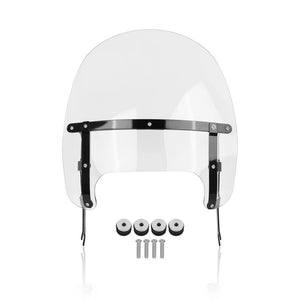 Pare-brise double bulle chromé pour Harley Softail Fat Boy - vue 7