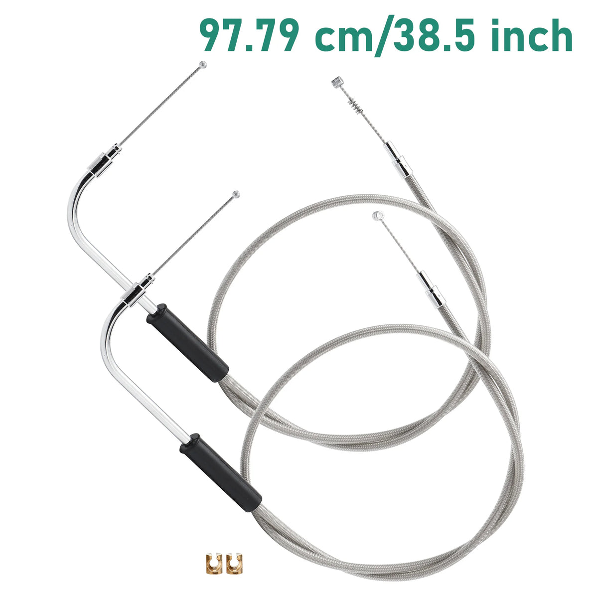 Câble d'Accélérateur Tressé Inox 93/98/103cm - Harley-Davidson Sportster, Dyna, Softail – photo 10/12