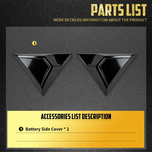 Caches Latéraux de Batterie (Paire) - Harley-Davidson Touring 2009-2025 – photo 6/8