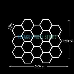 Panneau LED hexagonal nid d'abeille 6500K pour garage, salon de coiffure et atelier – photo 17/36