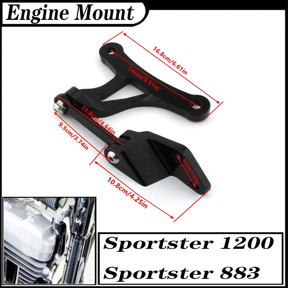 Lot de 3 supports moteur en aluminium - Harley-Davidson Sportster 883/1200 – photo 4/14