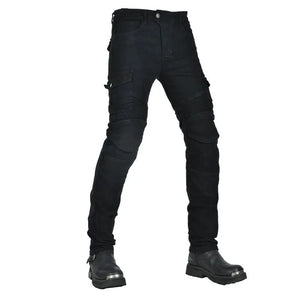 Pantalon motocross homme noir, protections genoux et hanches - vue 14
