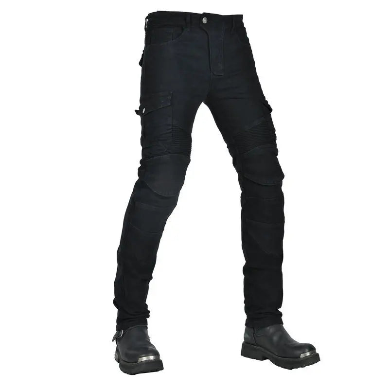 Pantalon motocross homme noir, protections genoux et hanches - vue 14