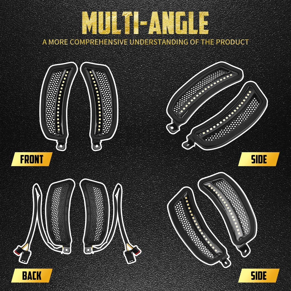 Feux LED de Ventilation Avant (Clignotant + Veilleuse) - Harley-Davidson Softail Low Rider ST / El Diablo 2022-2024 – photo 3/7