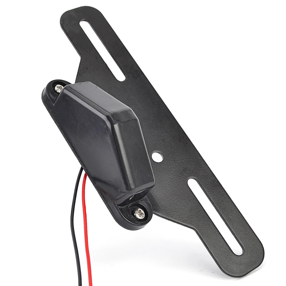 Support de plaque avec éclairage LED pour Harley custom - vue 3