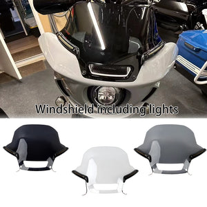 Pare-Brise avec Feu LED Intégré (Position + Clignotant) - Harley-Davidson Softail Low Rider ST / El Diablo 2022-2024 – photo 1/6