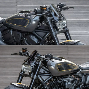 Pare-brise moto noir pour Harley-Davidson Sportster S - vue 4