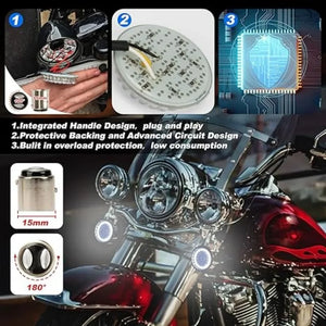 Kit inserts LED de clignotant pour Harley Softail - vue 5