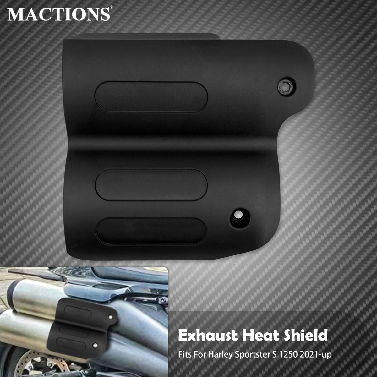 Cache Thermique Passager pour Échappement - Harley-Davidson Sportster S 1250 RH1250 2021-2022 – photo 1/7