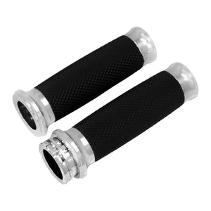 Poignées de guidon aluminium pour Harley Sportster Dyna Softail Touring - vue 6