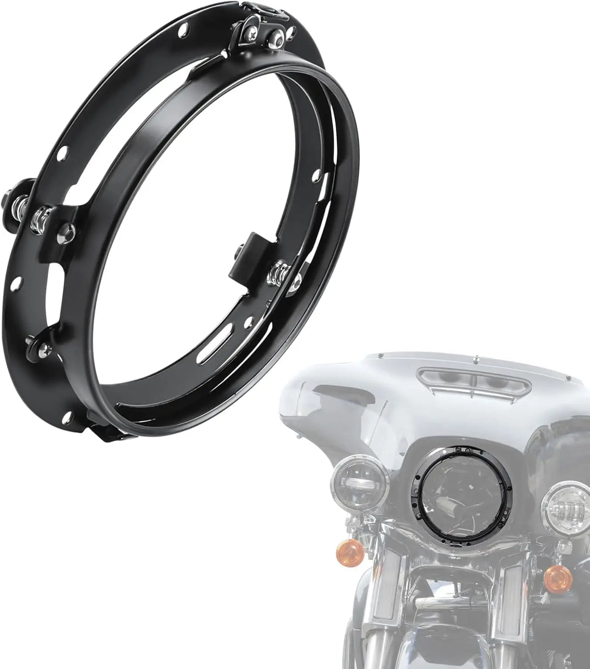 Support de phare 7 pouces pour Harley Touring Softail - vue 1