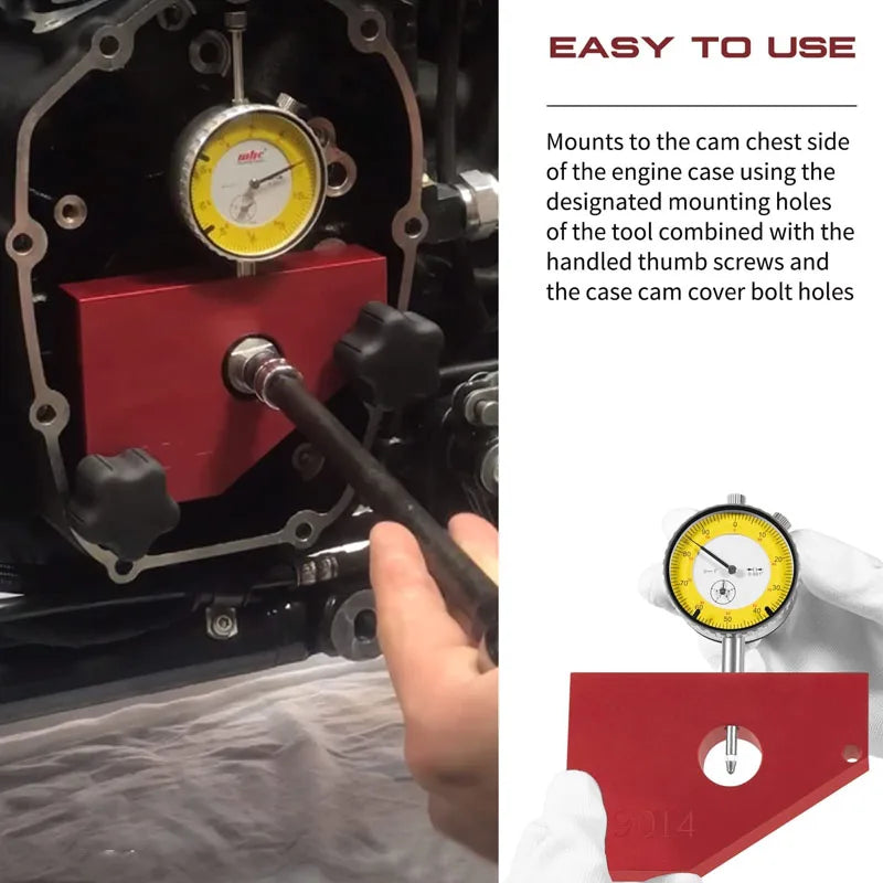 Outil de mesure du faux-rond de vilebrequin pour Harley M8 - vue 3