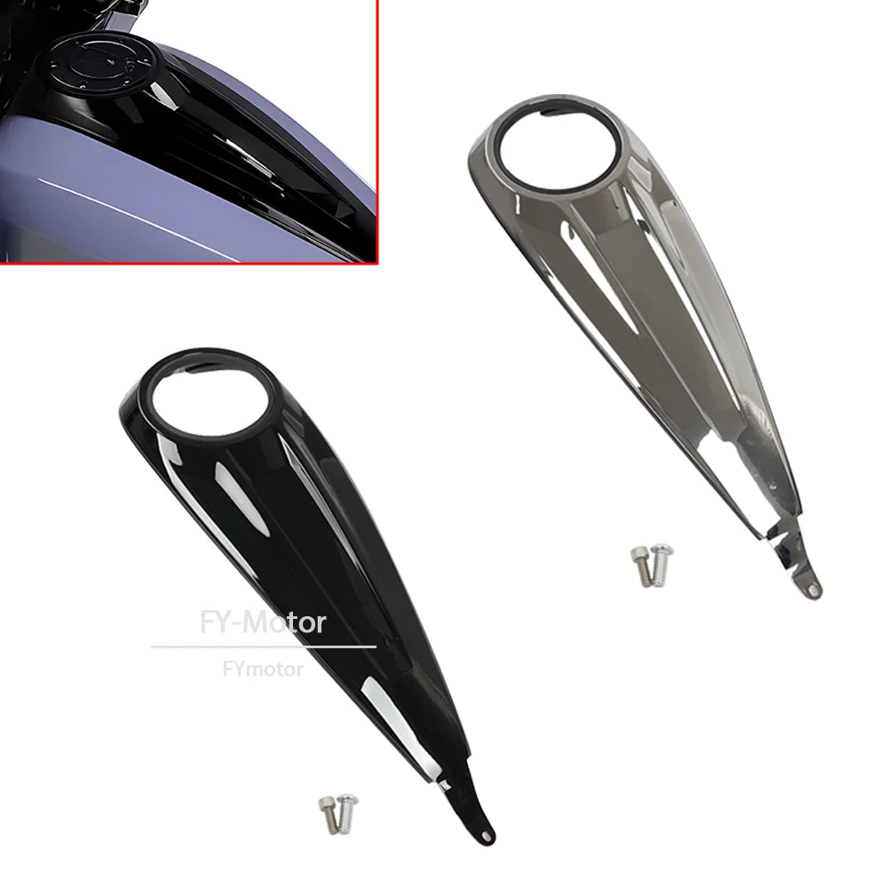 Cache de réservoir moto noir pour Harley Street Glide - vue 2