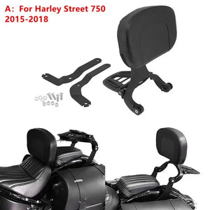 Dossier conducteur/passager réglable (sissy bar) noir/chrome pour Harley-Davidson Softail Breakout, Touring 2009-2017 – photo 9/27