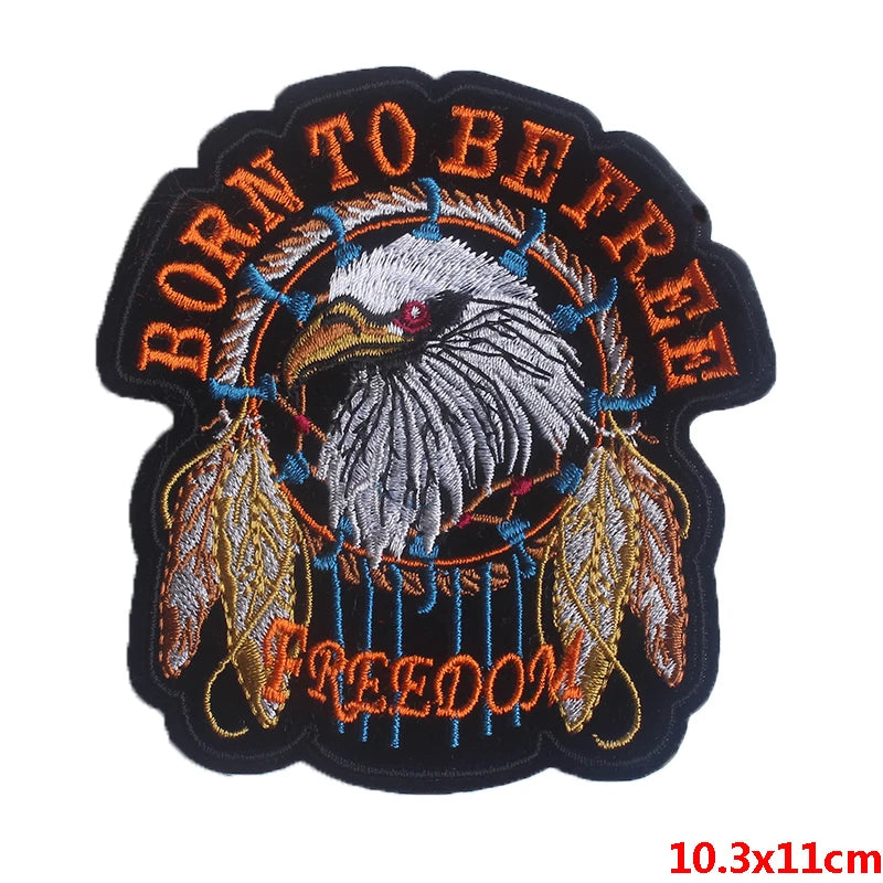 Écusson brodé biker/punk thermocollant - vue 8