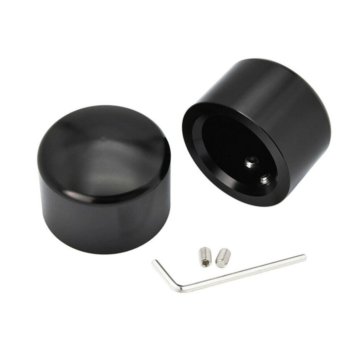 Caches d'écrou d'axe avant 43 mm pour Harley Sportster Dyna Softail - vue 4