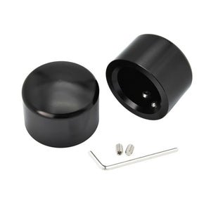 Caches d'écrou d'axe avant 43 mm pour Harley Sportster Dyna Softail - vue 4