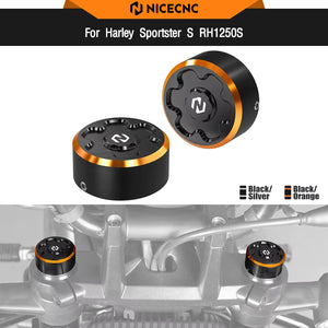 Caches de Té de Fourche Supérieur CNC pour Harley Sportster S RH1250S 2021-2024 – photo 1/8