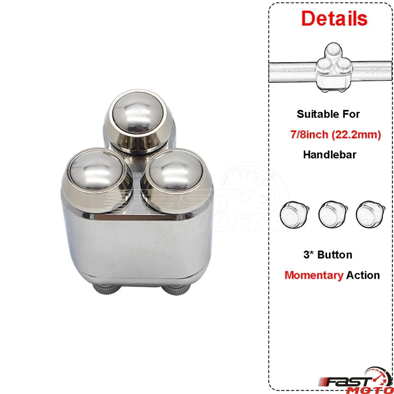 Commodo à boutons poussoirs pour guidon Harley - vue 18