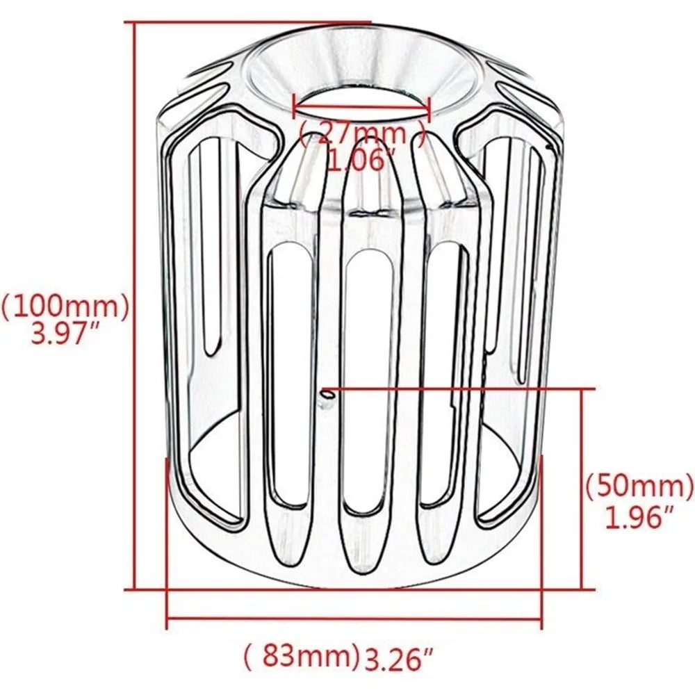 Cache de filtre à huile aluminium pour Harley - vue 3