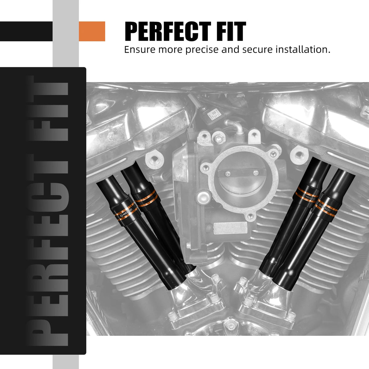 Caches de Tiges de Culbuteurs (Pushrod Cover) Aluminium - Harley-Davidson Touring & Softail M8 2017-2024 – photo 2/9