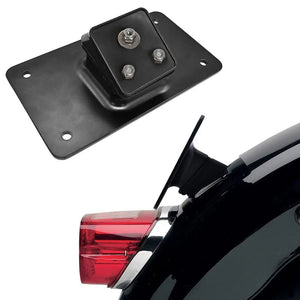 Support de plaque d'immatriculation moto 3 trous - vue 1