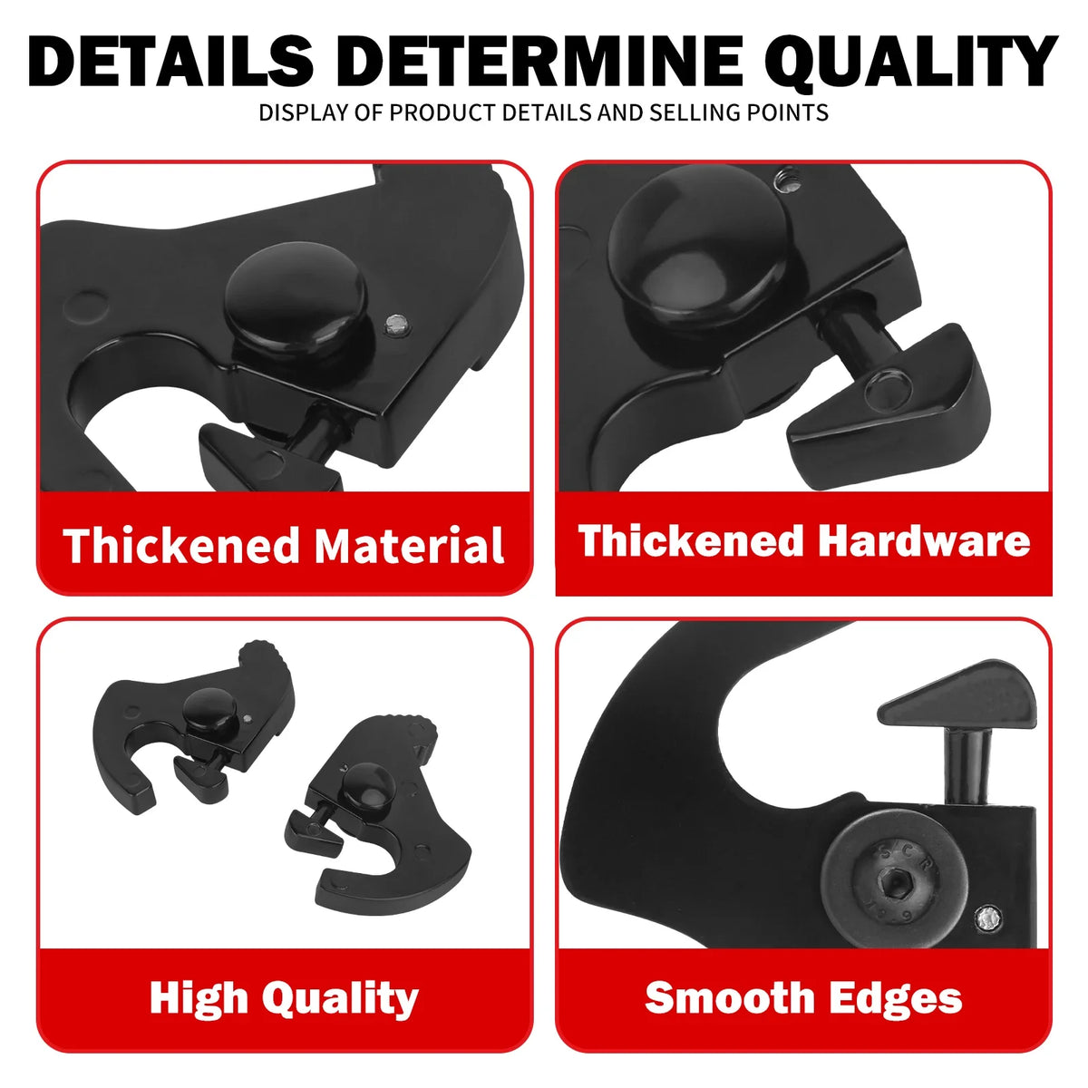 Kit de Loquets Rotatifs pour Porte-Bagages de Sissy Bar Amovible - Harley-Davidson Touring, Softail, Sportster – photo 4/6