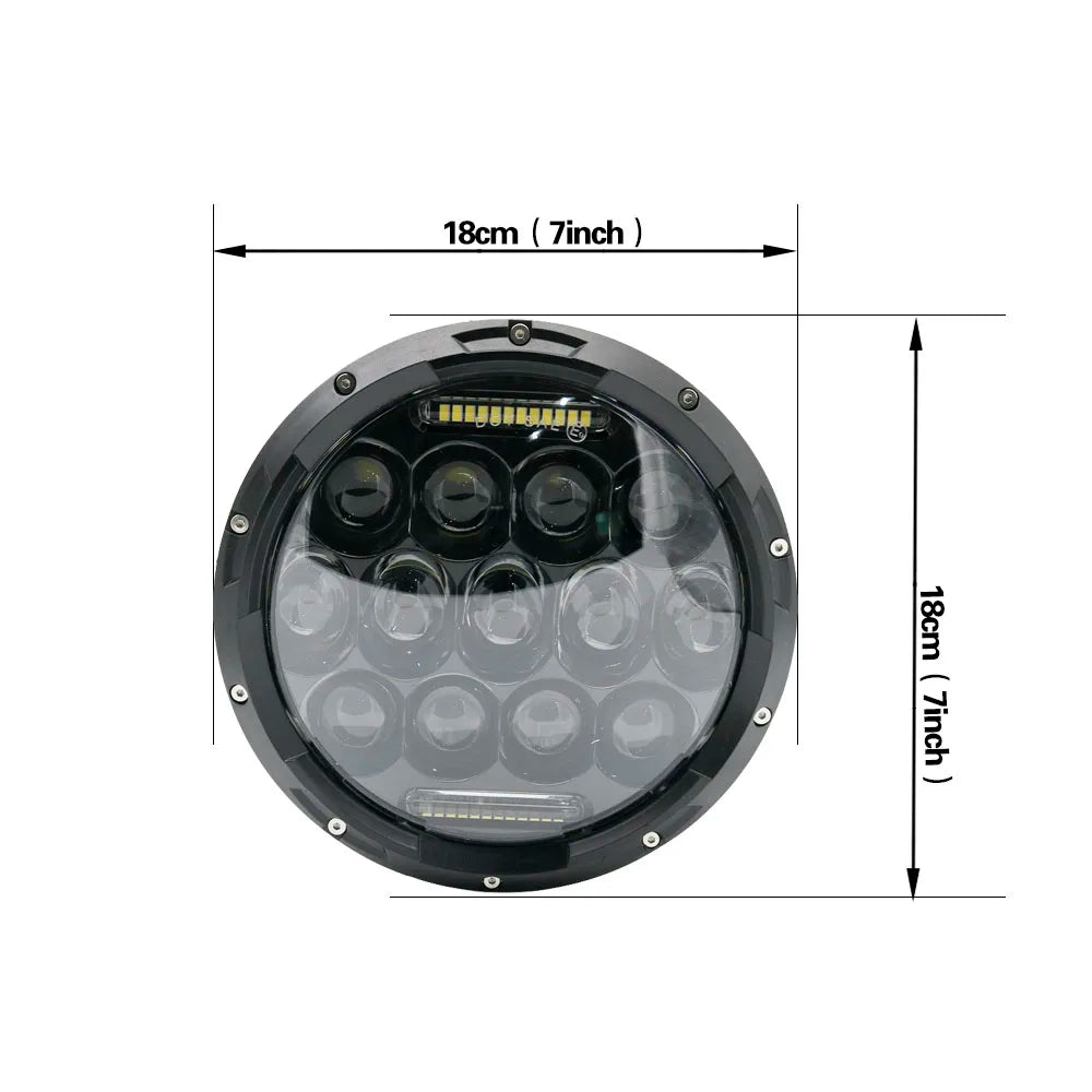 Phare LED 7 pouces pour Harley Touring - vue 3