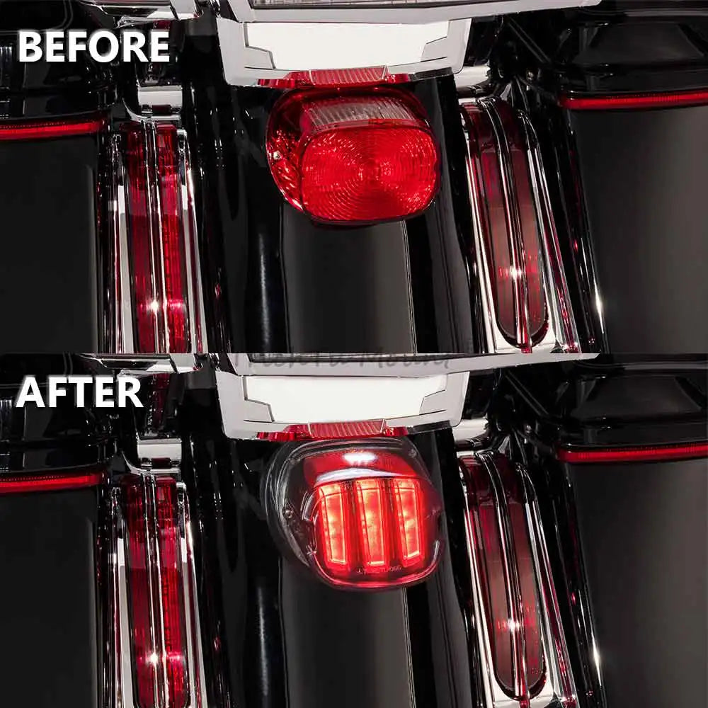 Feu arrière LED multifonction stop, clignotant et éclairage de plaque pour Harley Touring, Sportster, Softail - vue 5