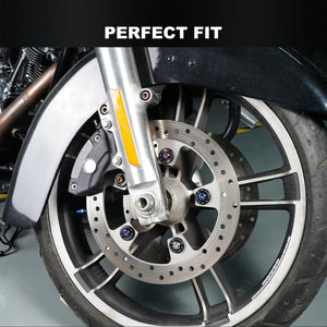 Kit Visserie de Disque de Frein Avant en Titane - Harley-Davidson Street Glide, Road Glide, Road King, Electra Glide, Tri Glide – photo 2/6