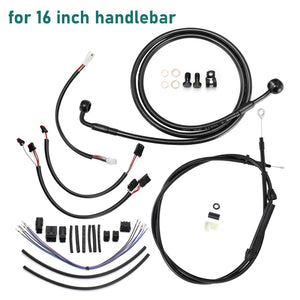 Kit de Câbles Rallongés 14"/16" pour Guidon - Harley-Davidson Softail 2016-2017 (Sans ABS) – photo 8/9