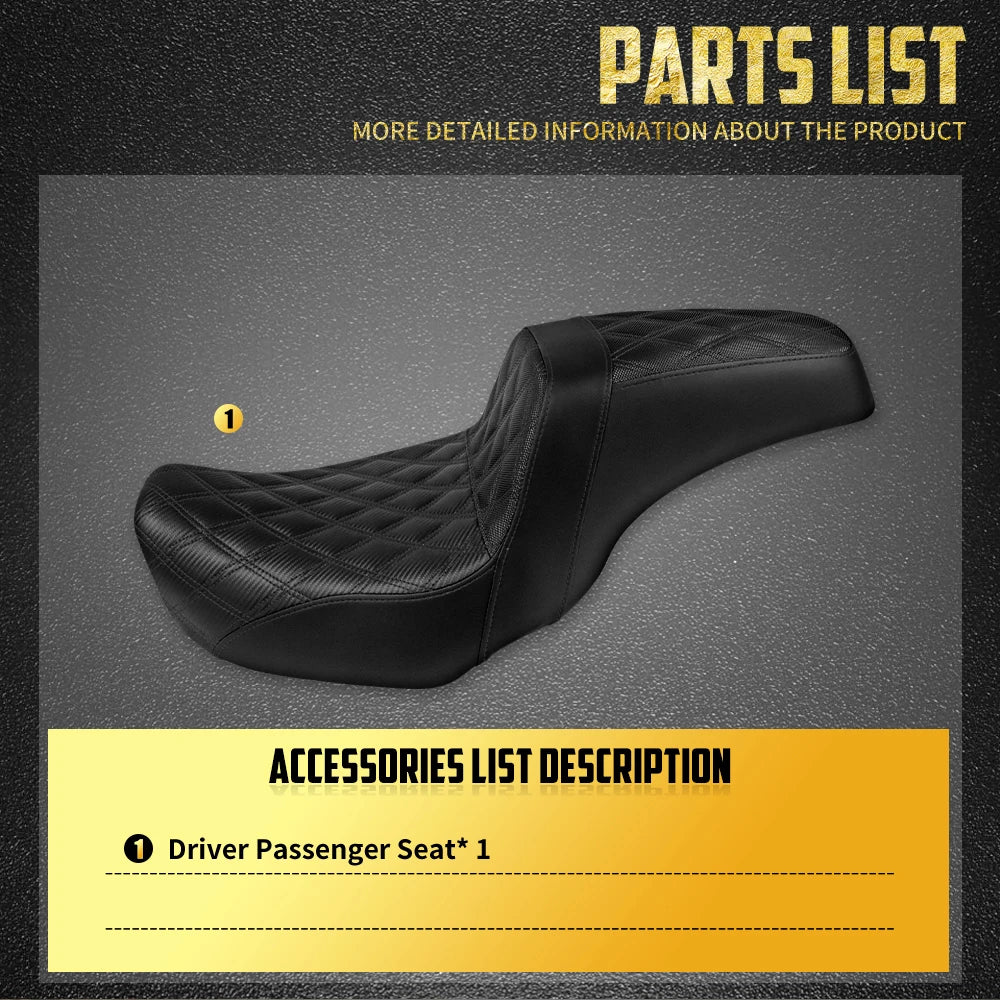 Selle Biplace Confort Pilote et Passager - Harley-Davidson Dyna 2006-2017 – photo 6/6