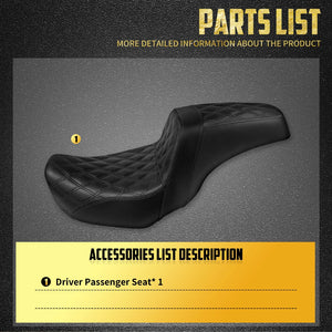 Selle Biplace Confort Pilote et Passager - Harley-Davidson Dyna 2006-2017 – photo 6/6