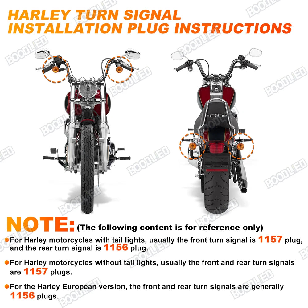 Inserts LED de clignotants pour Harley Touring - vue 2