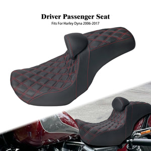 Selle biplace avec dossier pour Harley-Davidson Dyna - vue 9