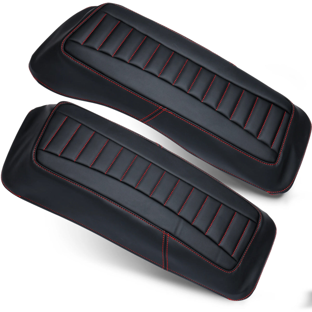 Caches de protection pour sacoches cavalières Harley Touring 1993-2013, cuir microfibre (la paire) - vue 9