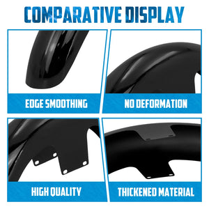 Garde-boue avant enveloppant noir brillant pour Harley-Davidson Road Glide - vue 6